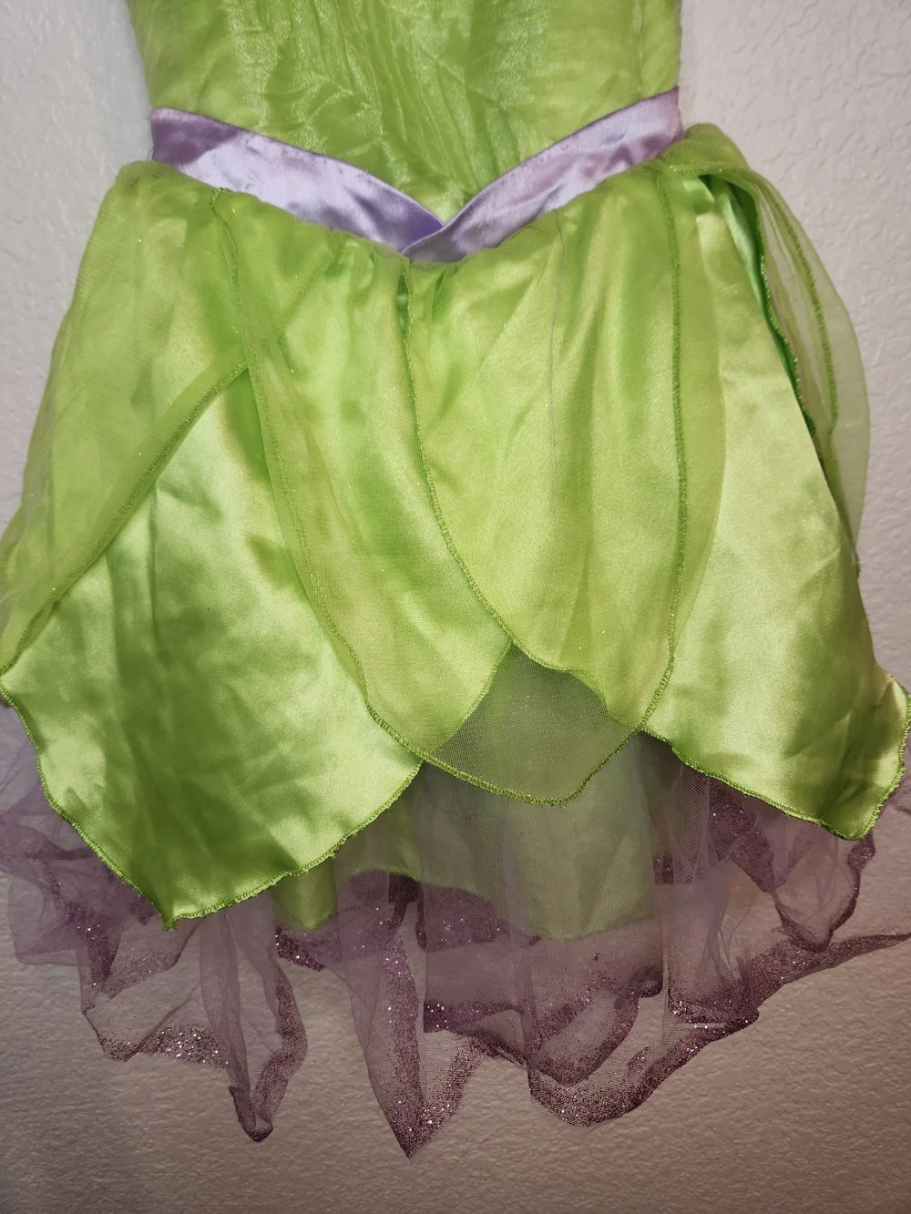 Disney Store Tinker Bell Costume Child Size Medium 5 6  Green And Purple - Picture 3 of 14